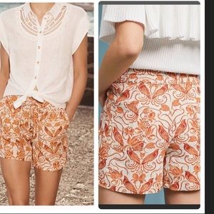 NWT Anthropologie Jolene linen shorts